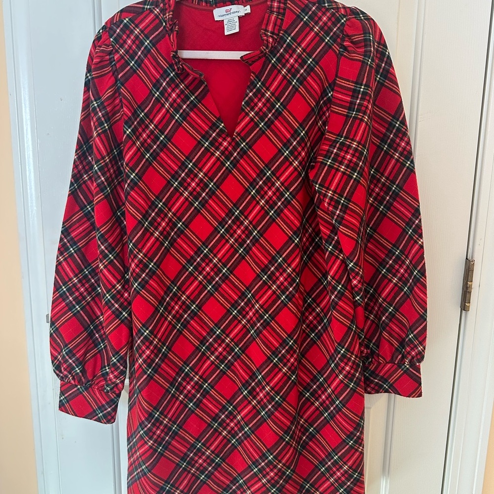 Plaid Long Sleeve Dress